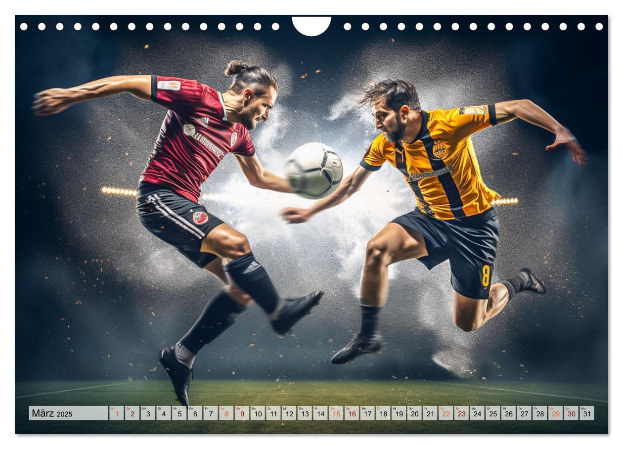 Bild: 9783383780394 | Fussball - Zweikampf (Wandkalender 2025 DIN A4 quer), CALVENDO...