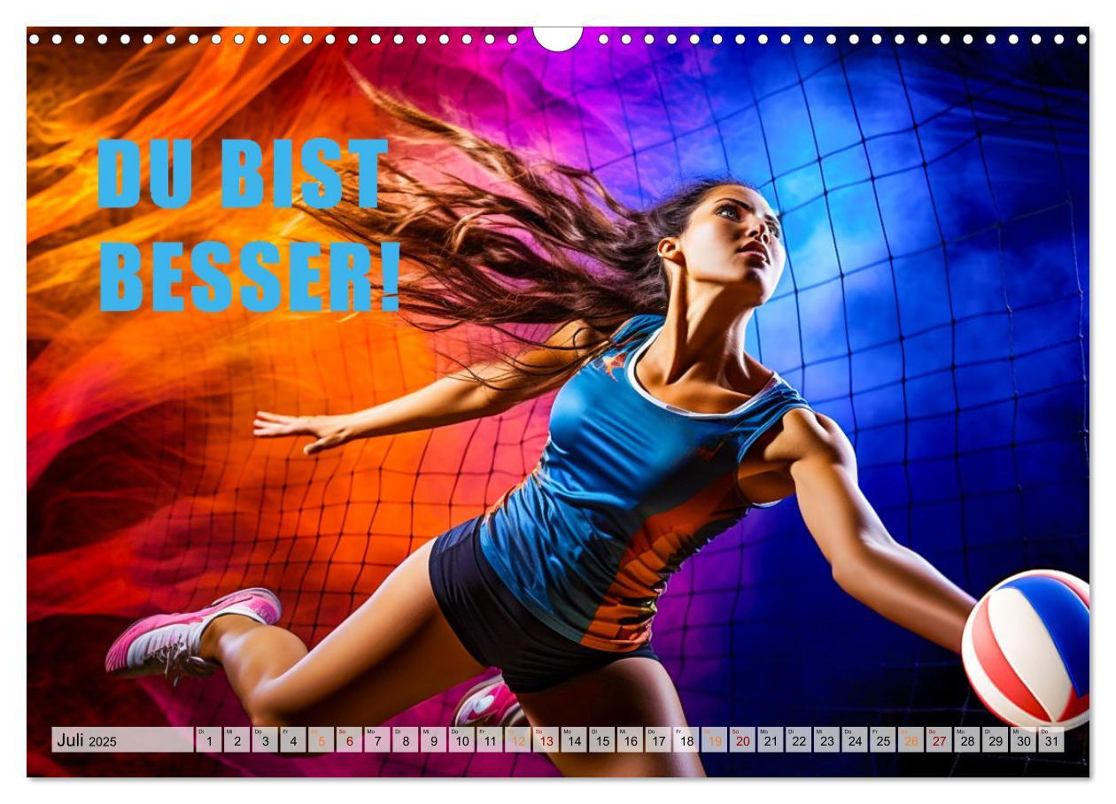 Bild: 9783383861994 | Volleyball und Motivation (Wandkalender 2025 DIN A3 quer), CALVENDO...