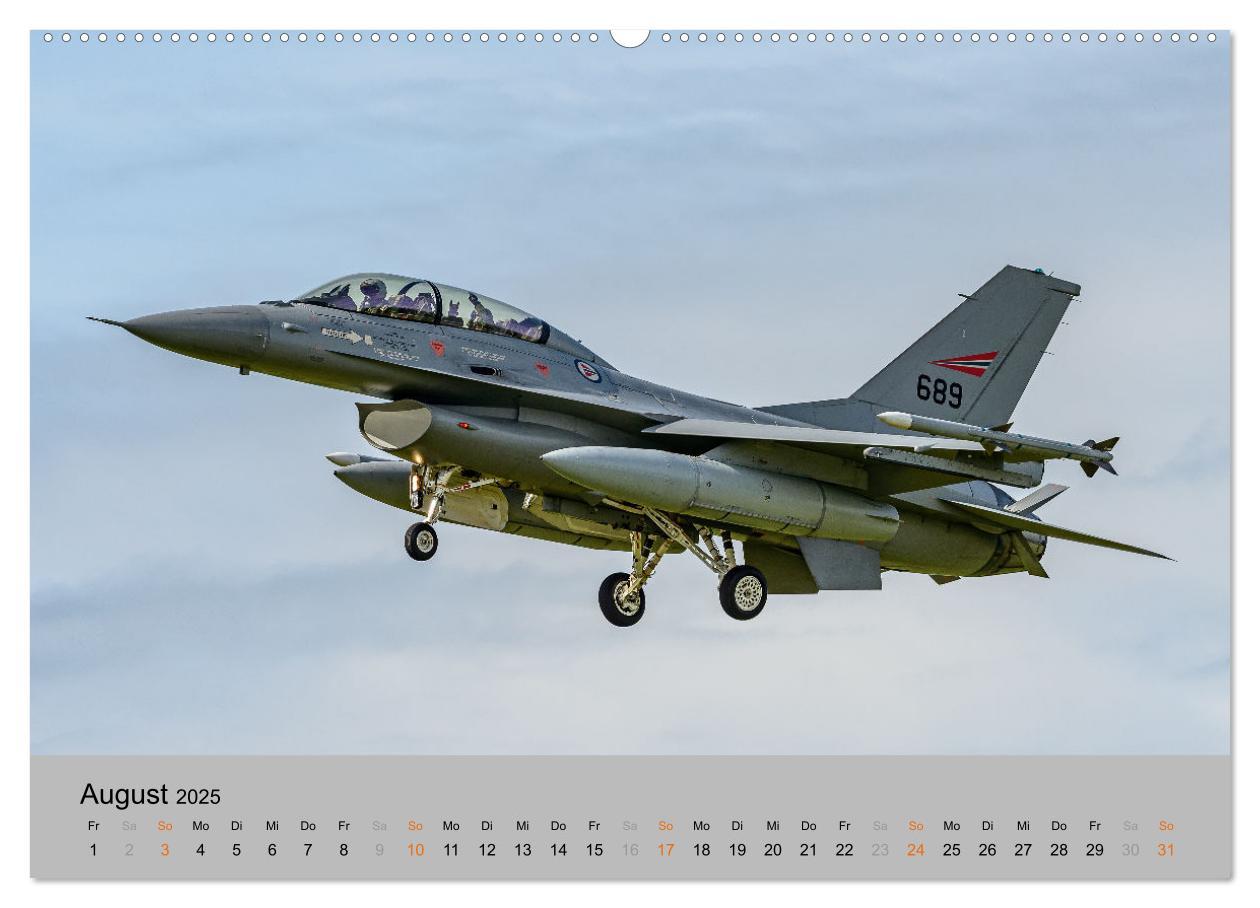 Bild: 9783383980732 | Kampfjet F-16 The Fighting Falcon (Wandkalender 2025 DIN A2 quer),...