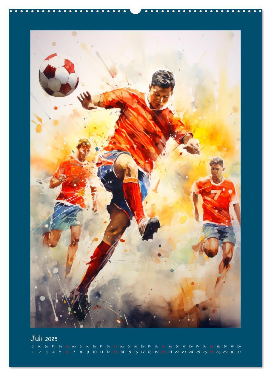 Bild: 9783383806926 | Leidenschaft Fussball. Stadionstimmung im Aquarellstil...