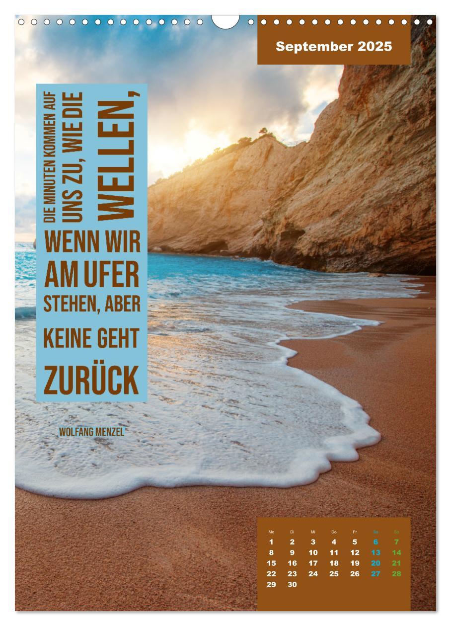 Bild: 9783435882007 | Verrückt nach MEER - Wellen - Strand - Zitate (Wandkalender 2025...