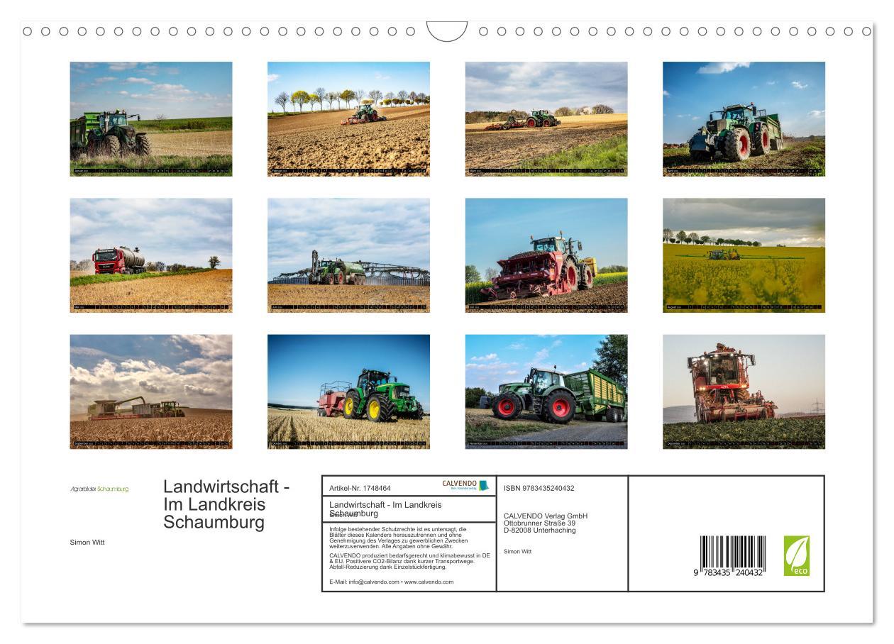 Bild: 9783435240432 | Landwirtschaft - Im Landkreis Schaumburg (Wandkalender 2025 DIN A3...