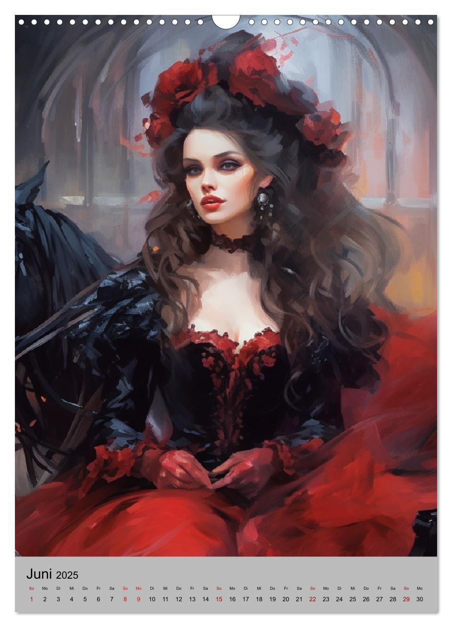 Bild: 9783435871537 | Gothic-Queens. Schaurig-schön im Renaissance-Stil (Wandkalender...