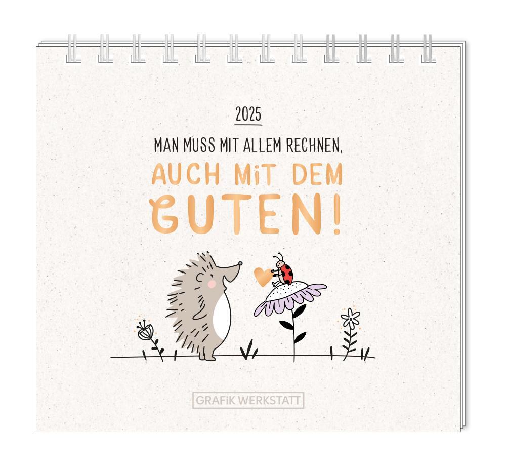 Cover: 9783986361105 | Mini-Kalender 2025 Man muss mit allem rechnen | Mini-Kalender | 12 S.