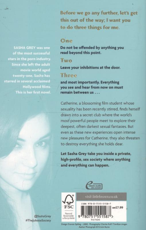 Rückseite: 9780751551587 | The Juliette Society | Sasha Grey | Taschenbuch | 372 S. | Englisch