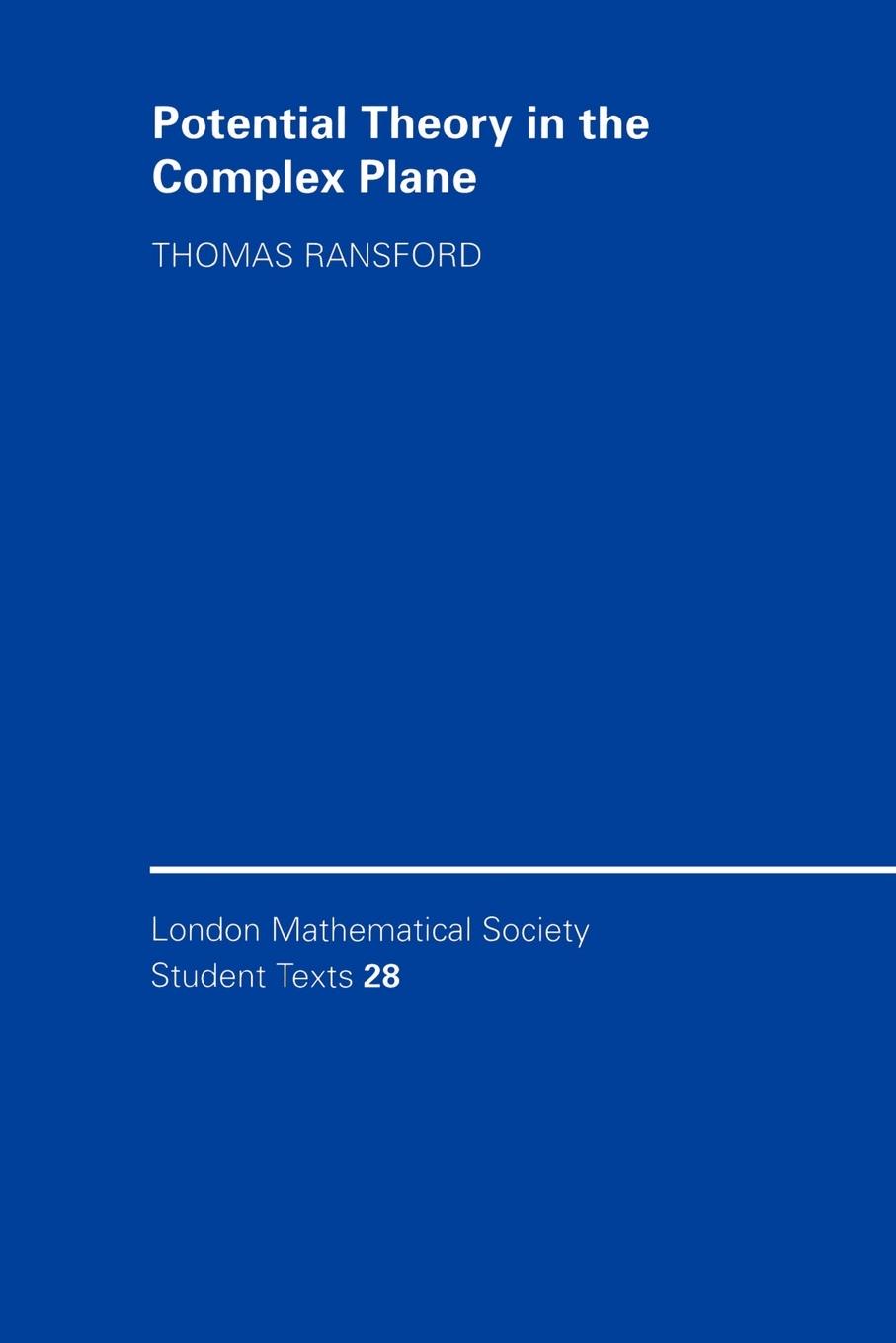 Cover: 9780521466547 | Potential Theory in the Complex Plane | Thomas Ransford | Taschenbuch