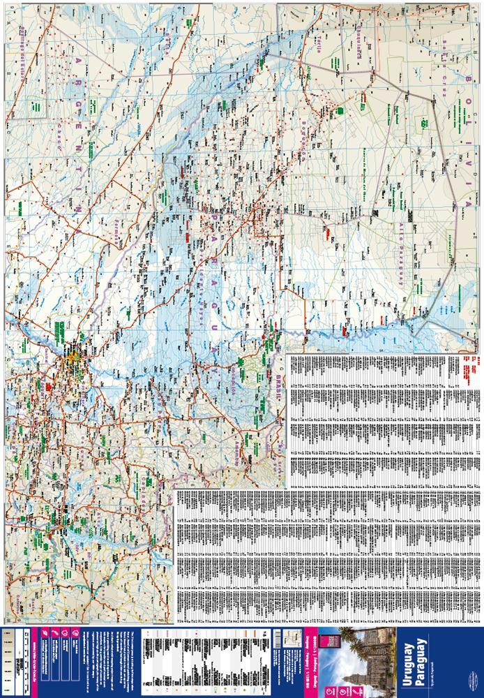 Bild: 9783831774555 | Reise Know-How Landkarte Uruguay, Paraguay (1:1.200.000) | 2 S. | 2024