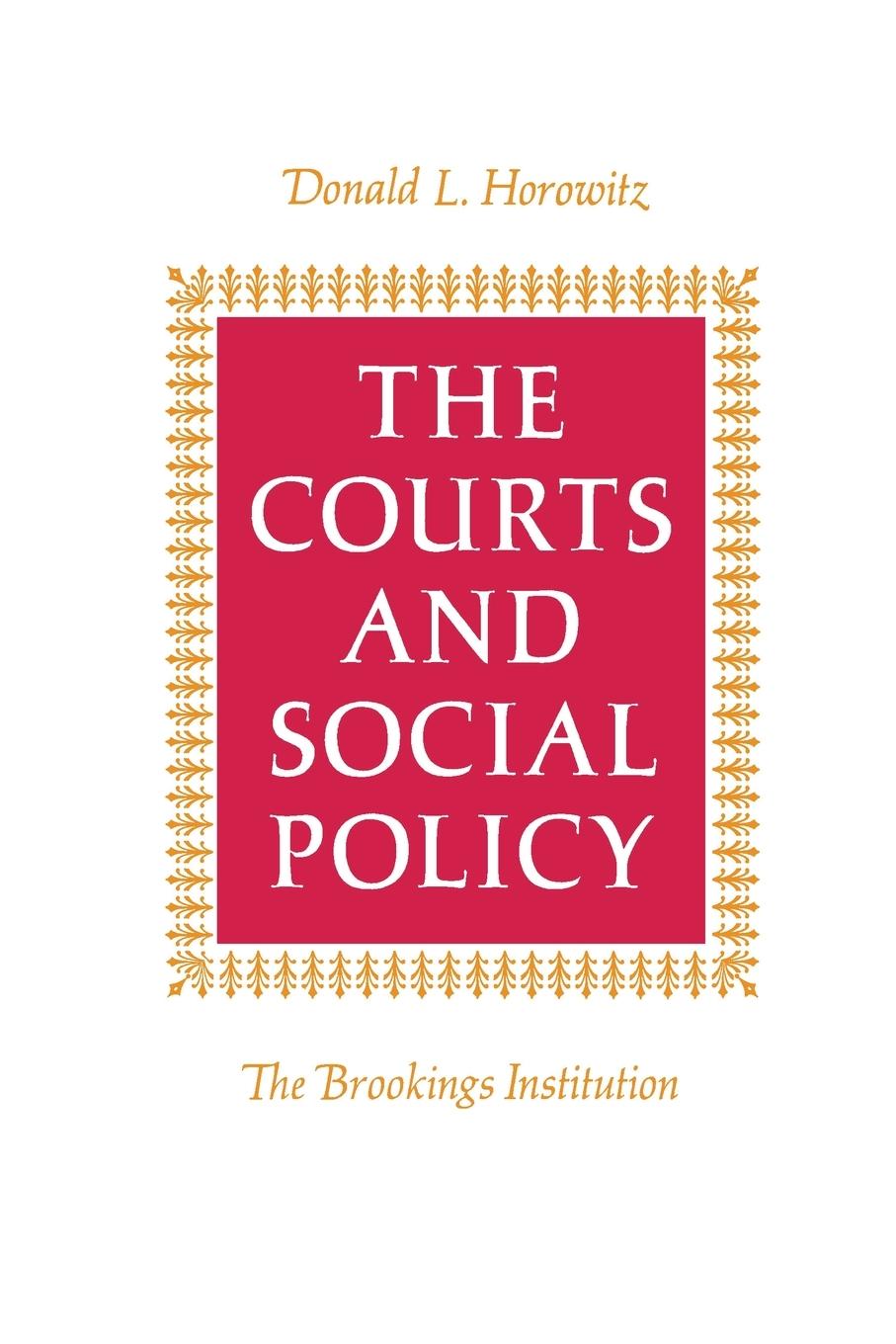 Cover: 9780815737339 | The Courts and Social Policy | Donald L. Horowitz | Taschenbuch | 1977