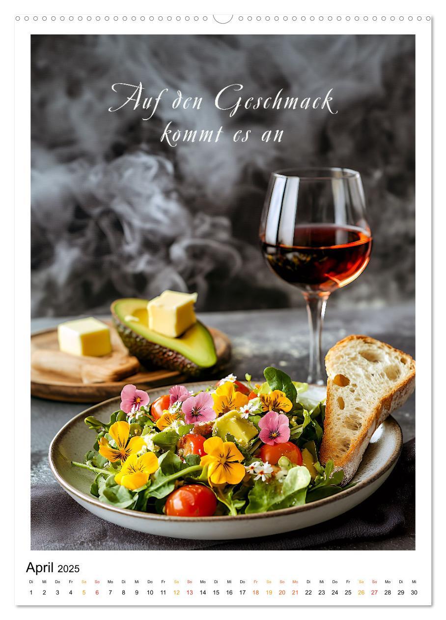 Bild: 9783457199275 | Coole Sprüche für Gourmets (hochwertiger Premium Wandkalender 2025...