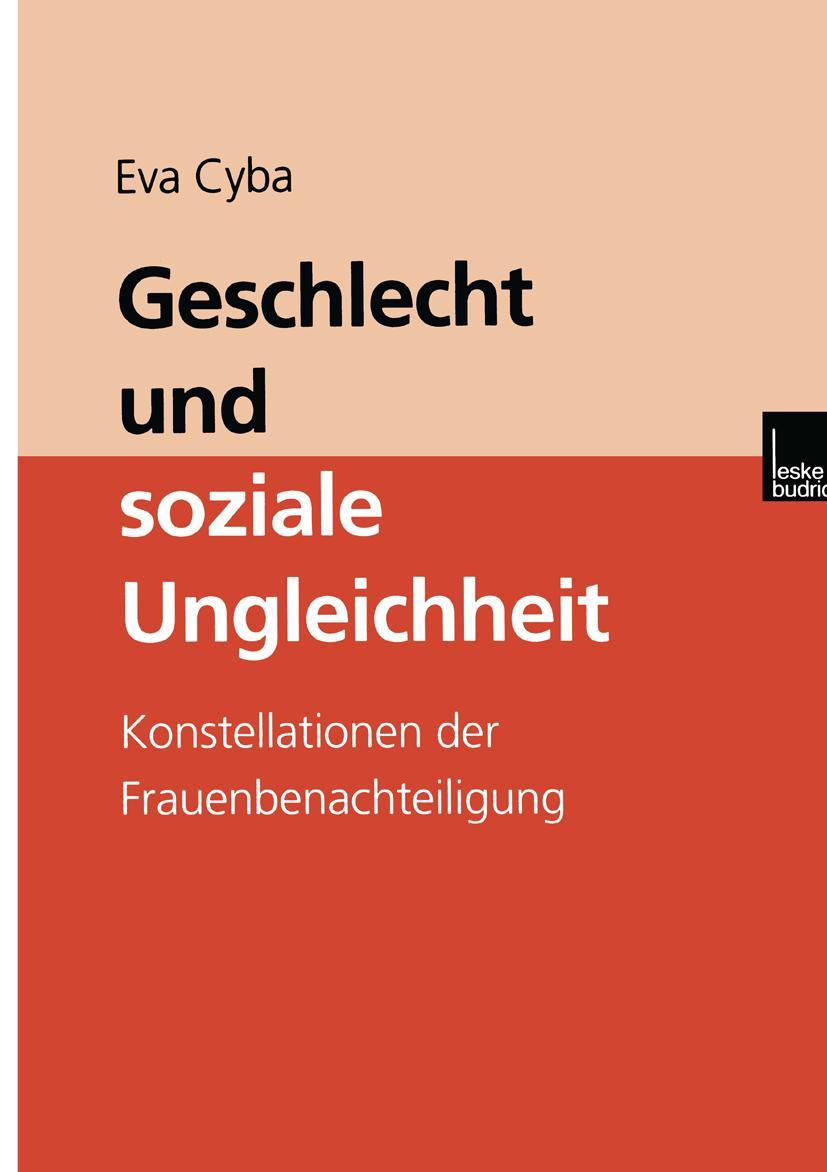 Cover: 9783810026668 | Geschlecht und soziale Ungleichheit | Eva Cyba | Taschenbuch | 298 S.