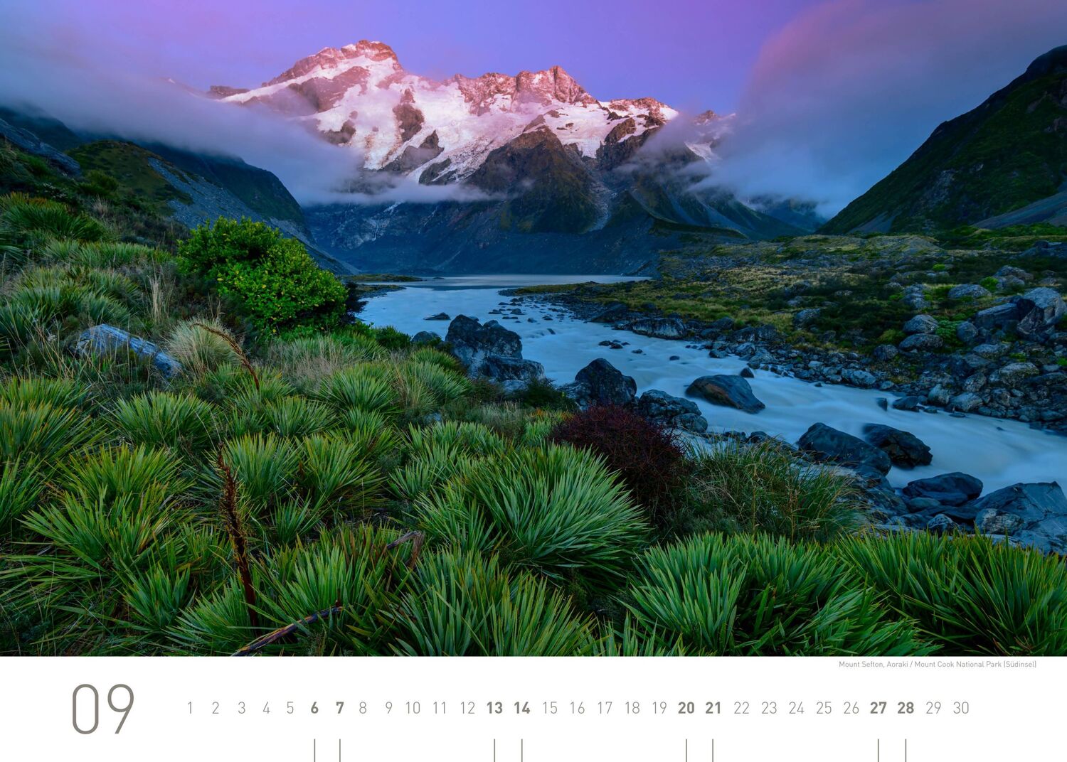 Bild: 9783968555430 | 360° Neuseeland Exklusivkalender 2025 | Limited Edition (70 x 50 cm)