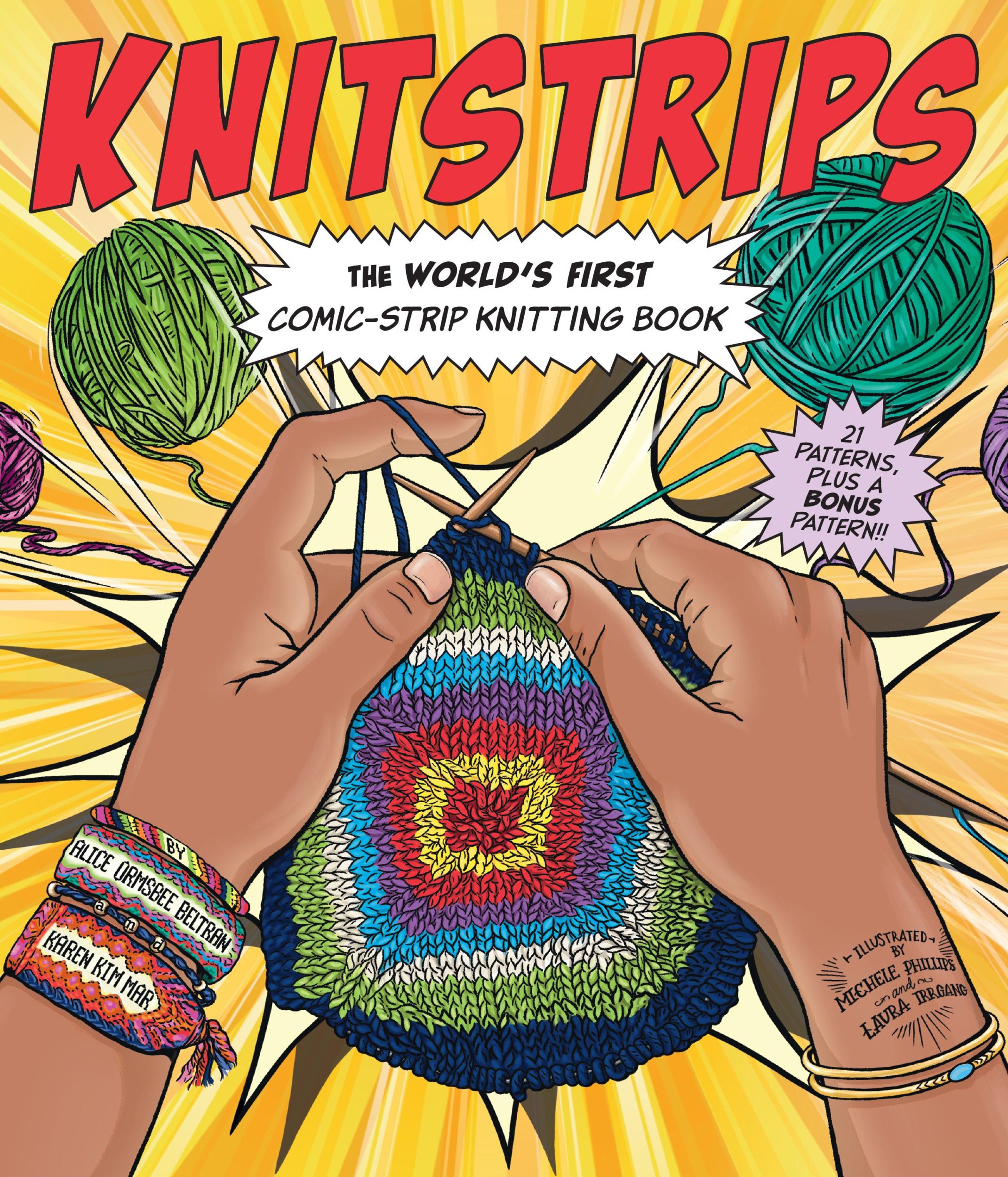 Cover: 9781419740664 | Knitstrips: The World's First Comic-Strip Knitting Book | Taschenbuch