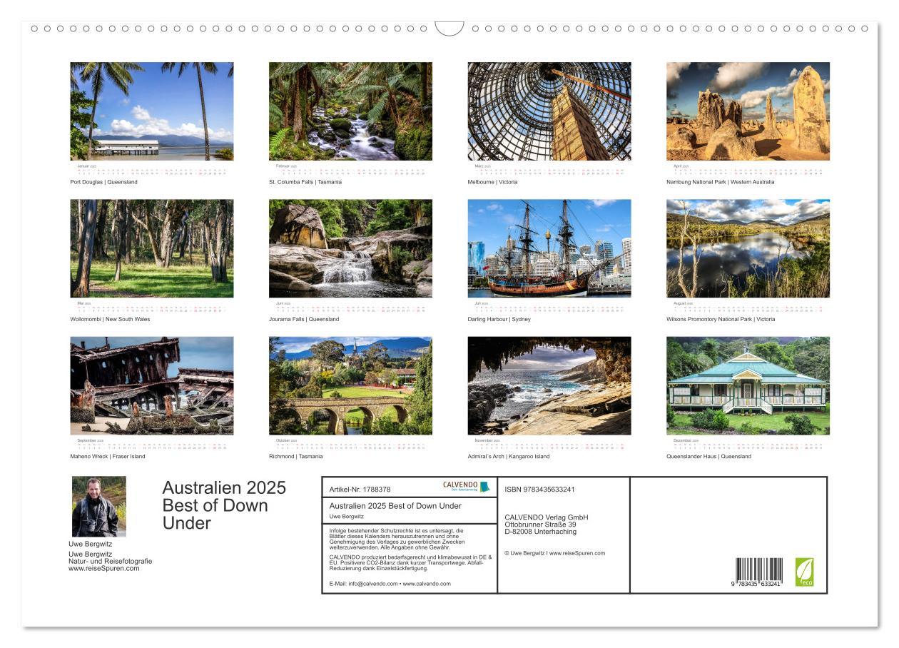 Bild: 9783435633241 | Australien 2025 Best of Down Under (Wandkalender 2025 DIN A2 quer),...