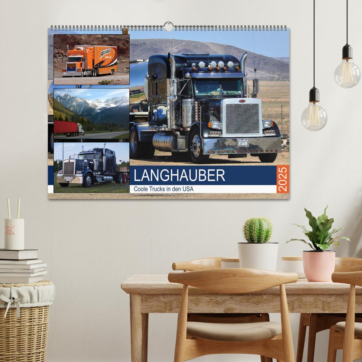 Bild: 9783435337798 | Langhauber. Coole Trucks in den USA (Wandkalender 2025 DIN A2...