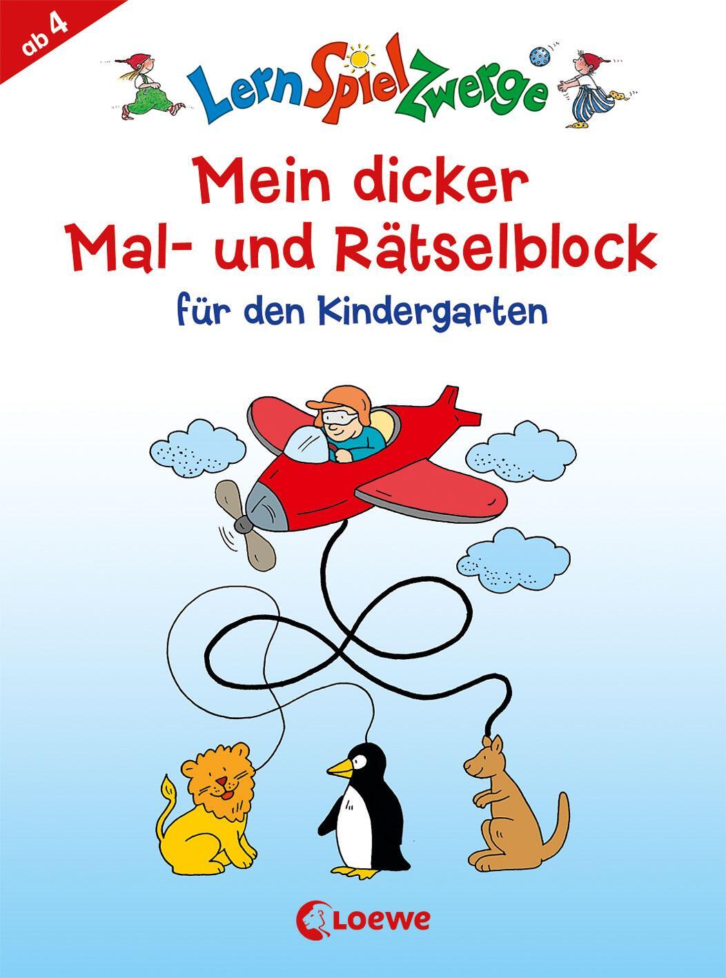 Cover: 9783785586495 | Mein dicker Mal- und Rätselblock für den Kindergarten | Rätseln | Buch