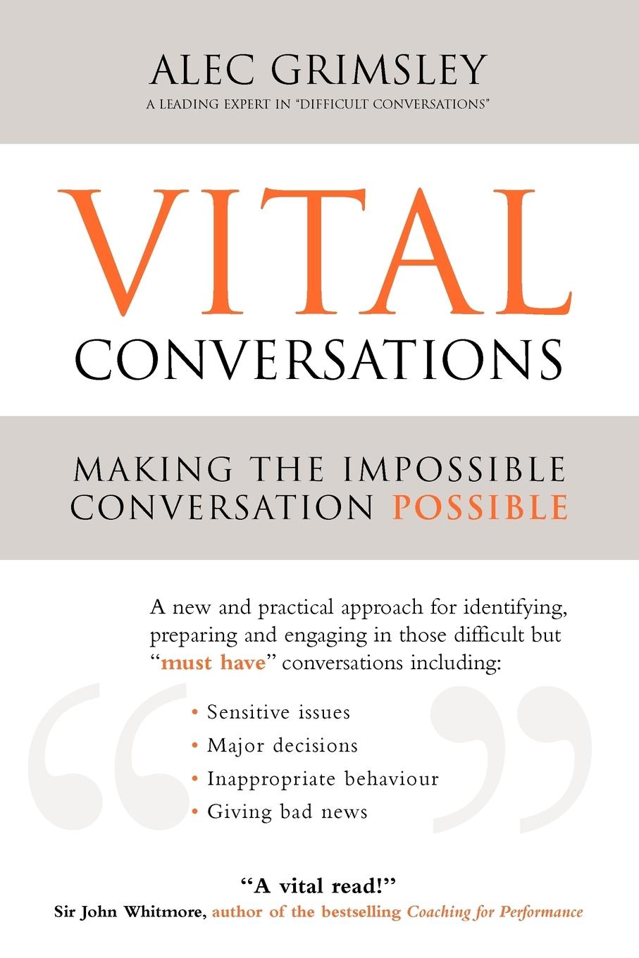 Cover: 9780956312808 | Vital Conversations | Alec Grimsley | Taschenbuch | Englisch | 2010