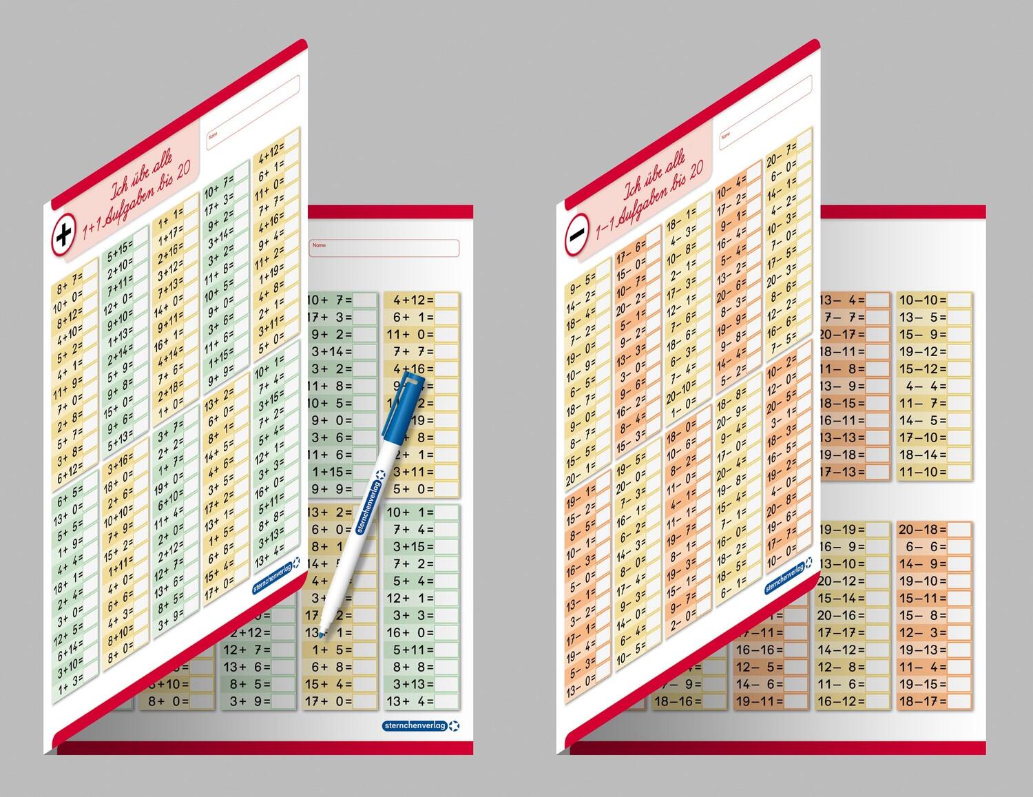 Bild: 9783946904571 | Ich übe alle Subtraktionsaufgaben im Zahlenraum bis 20 mit Stift