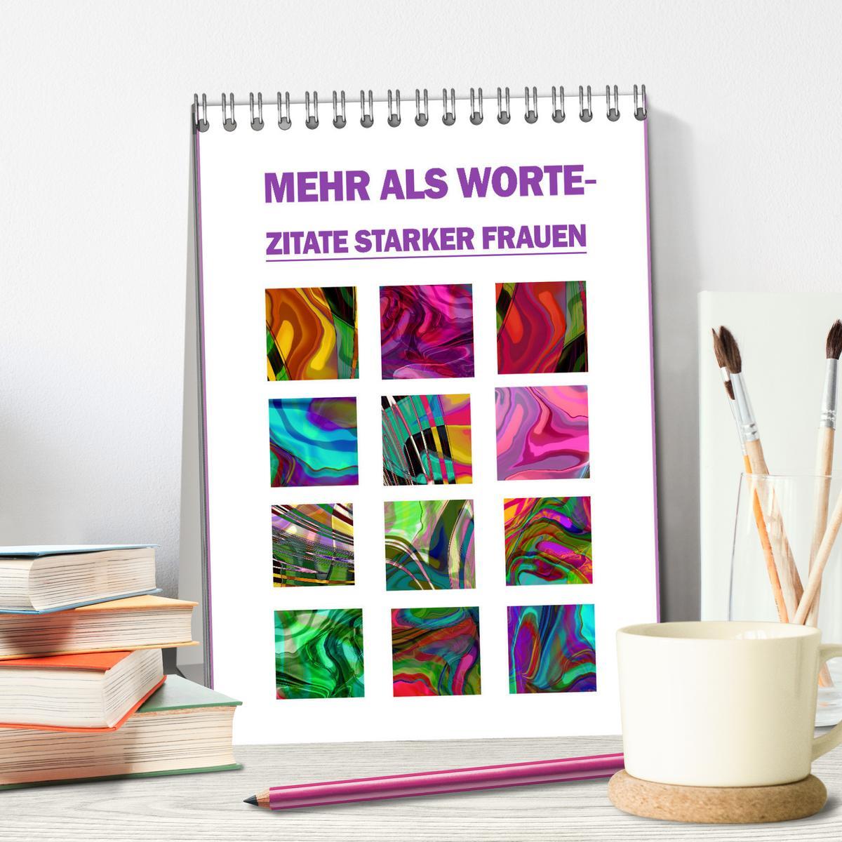 Bild: 9783435852529 | Mehr als Worte - Zitate starker Frauen (Tischkalender 2025 DIN A5...