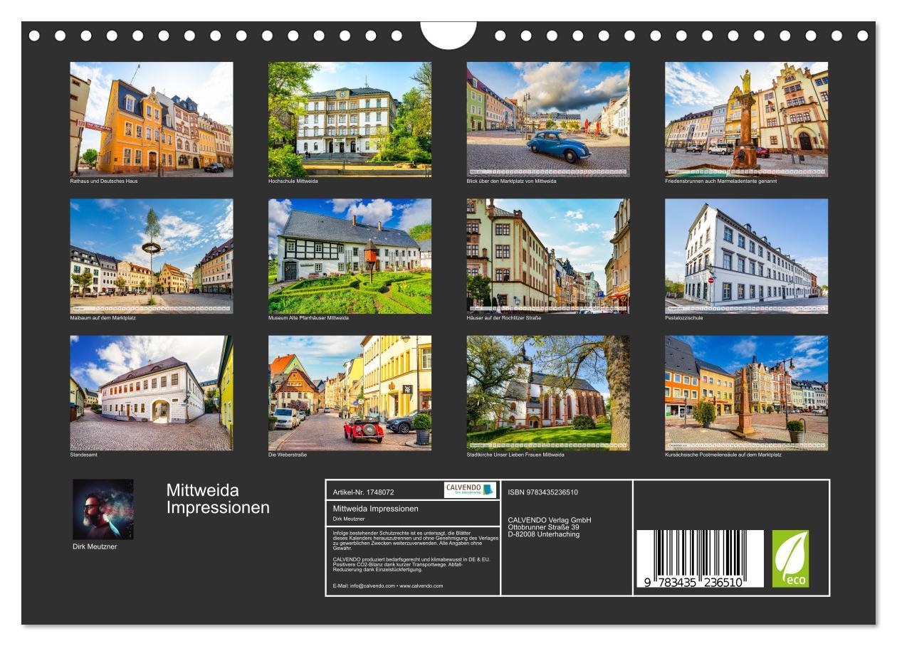 Bild: 9783435236510 | Mittweida Impressionen (Wandkalender 2025 DIN A4 quer), CALVENDO...