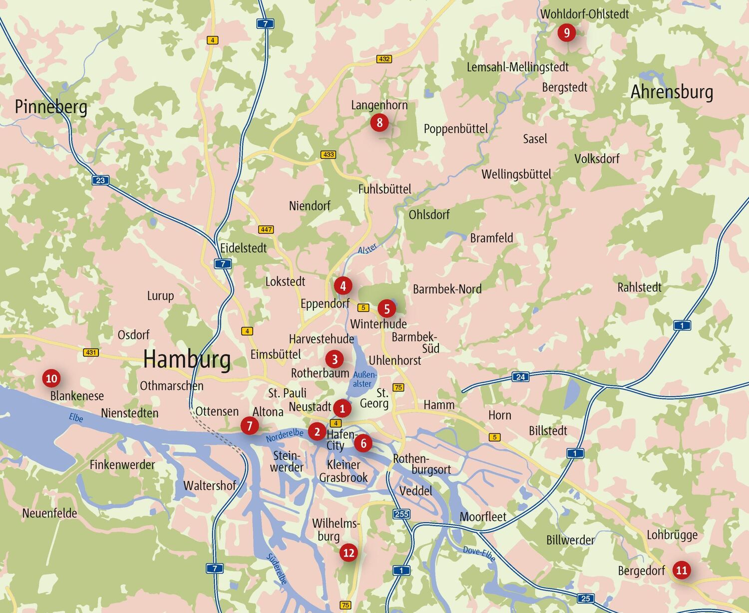 Bild: 9783770025800 | Zu Fuß durch die Hansestadt Hamburg | 12 Spaziergänge (Neuauflage)