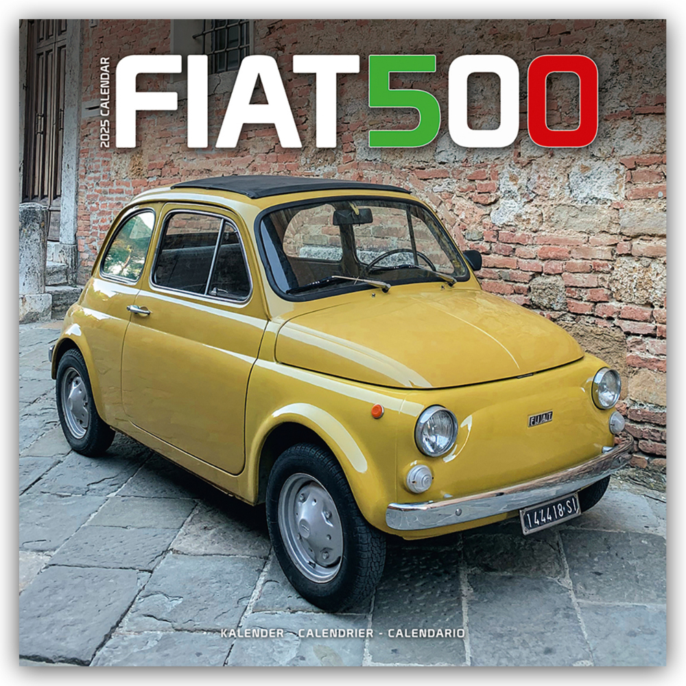 Cover: 9781804604663 | Fiat 500 2025 - 16-Monatskalender | Avonside Publishing Ltd. | 13 S.