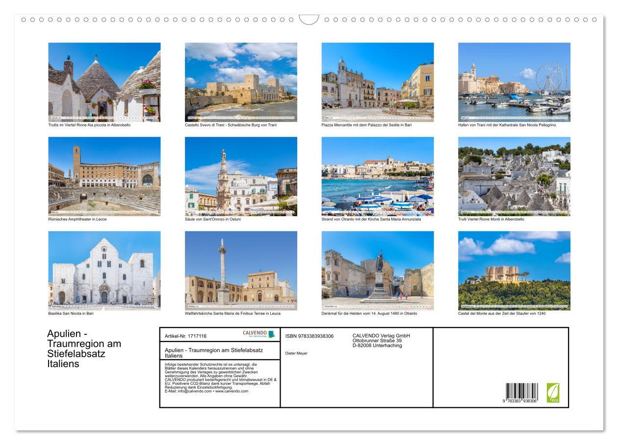 Bild: 9783383938306 | Apulien - Traumregion am Stiefelabsatz Italiens (Wandkalender 2025...