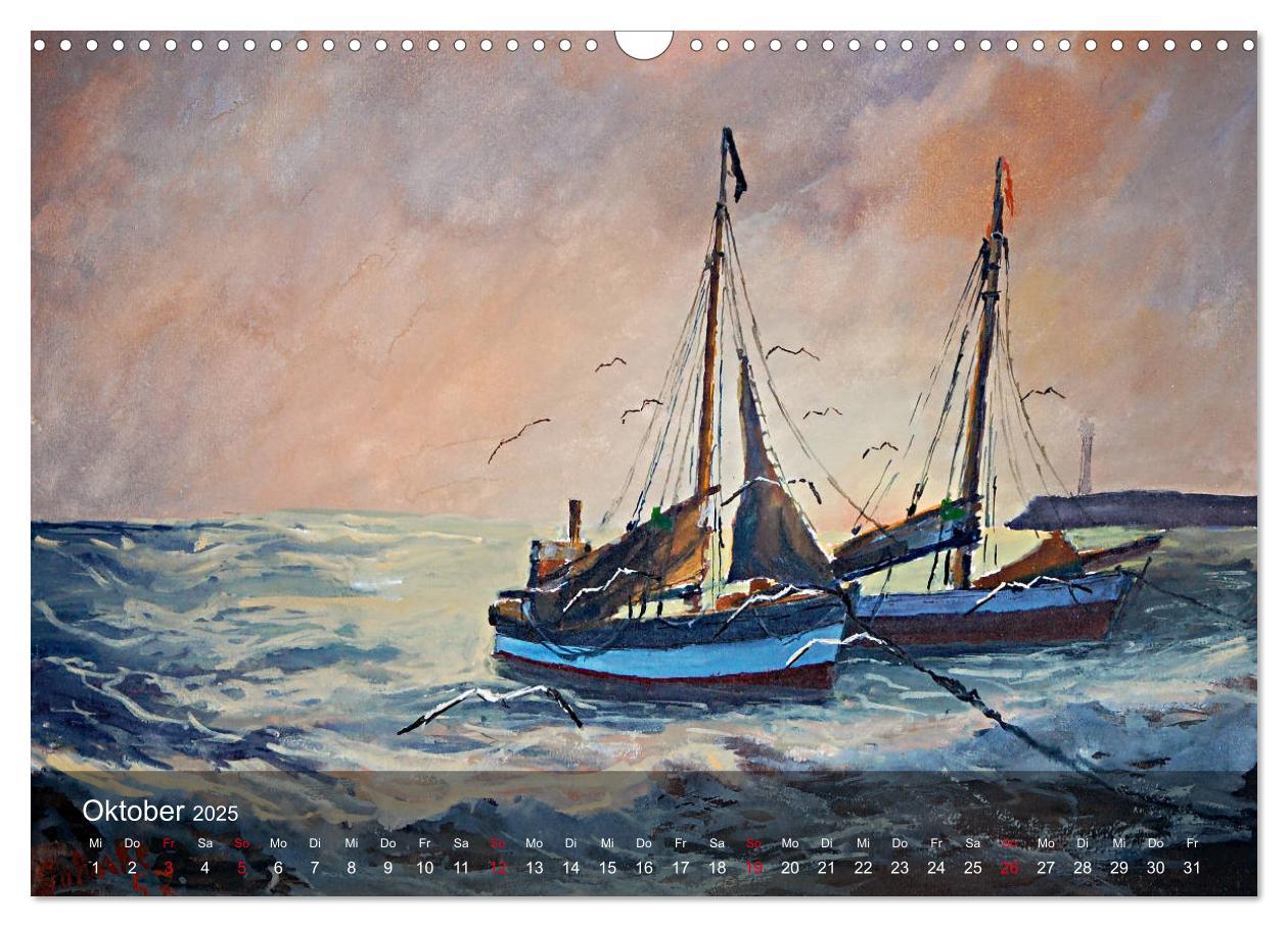 Bild: 9783435404858 | Segel am Horizont - Marinemaler Alfred Jahnke (Wandkalender 2025...