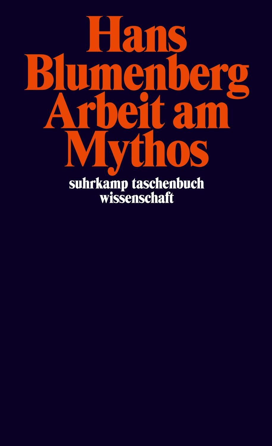 Cover: 9783518294055 | Arbeit am Mythos | Hans Blumenberg | Taschenbuch | 699 S. | Deutsch