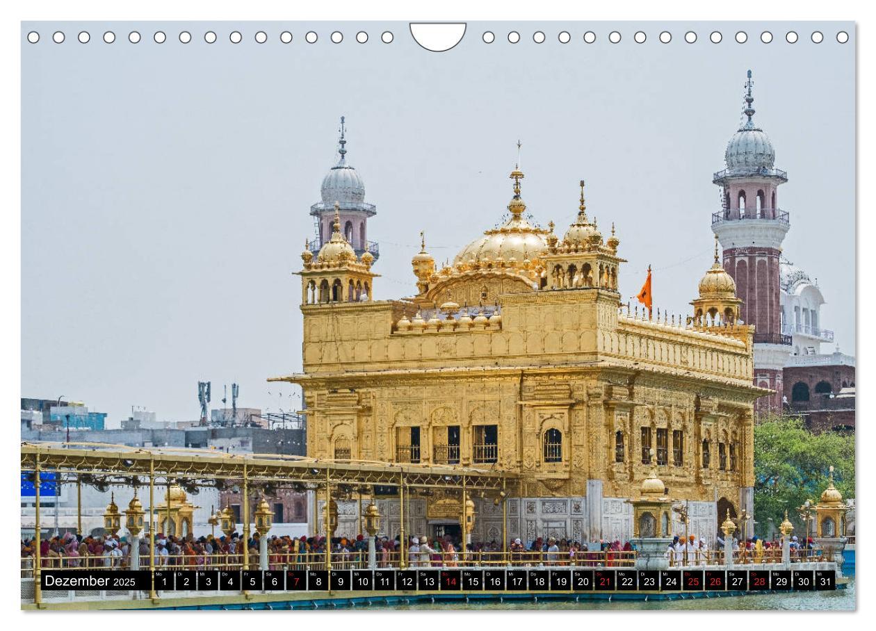 Bild: 9783435304080 | Amritsar - Der goldene Tempel (Wandkalender 2025 DIN A4 quer),...