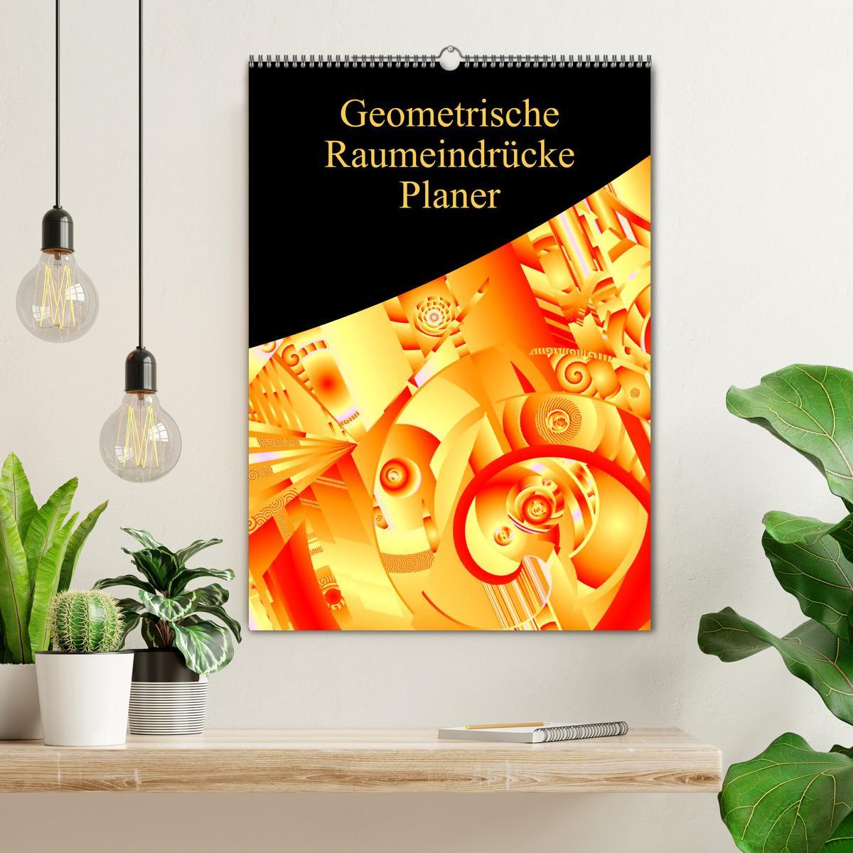 Bild: 9783435935680 | Geometrische Raumeindrücke Planer (Wandkalender 2025 DIN A2 hoch),...