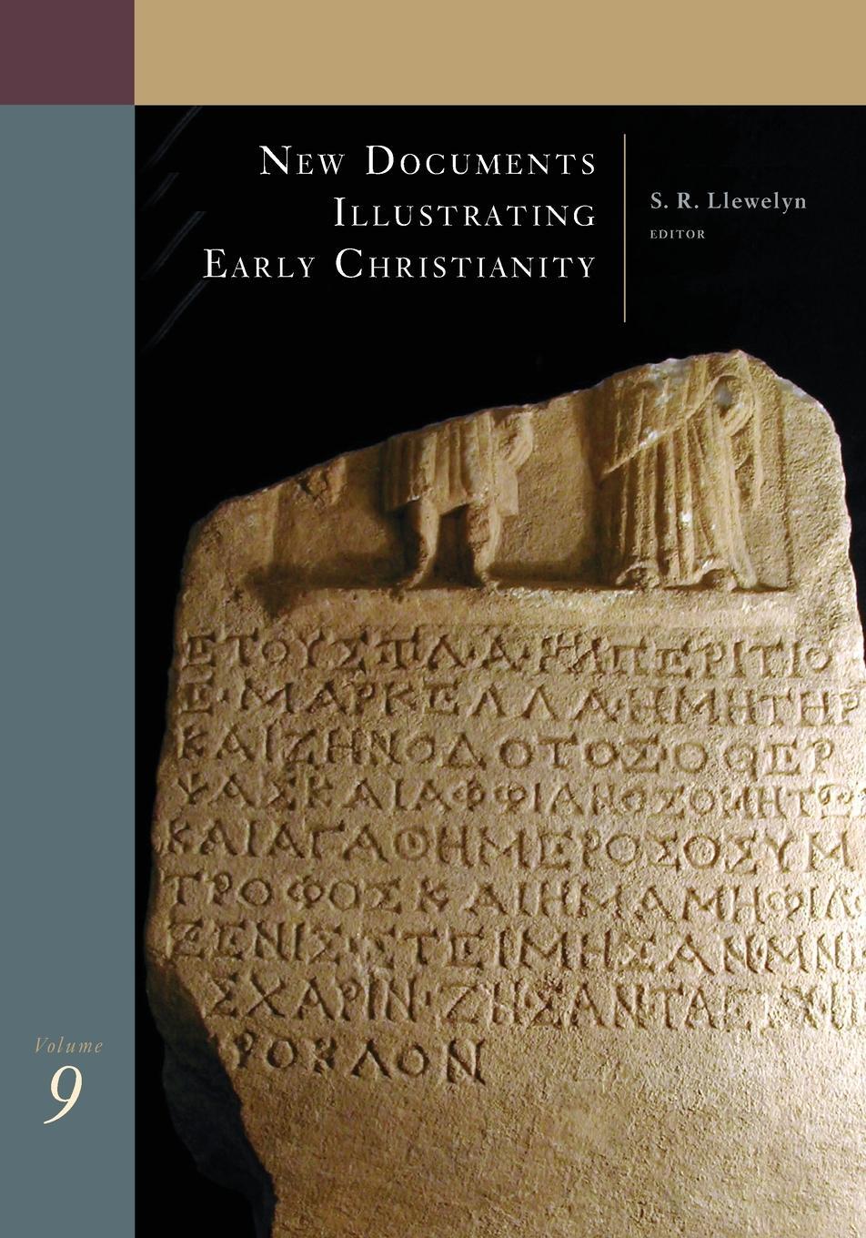 Cover: 9780802845191 | New Documents Illustrating Early Christianity, v9 | Stephen Llewelyn