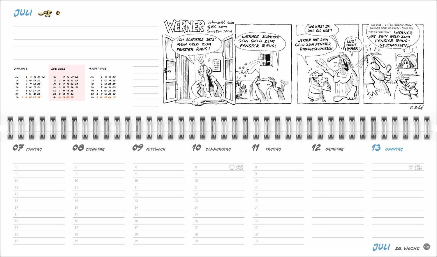 Bild: 9783756409174 | Werner Wochenquerplaner 2025 | Rötger Feldmann | Kalender | 112 S.