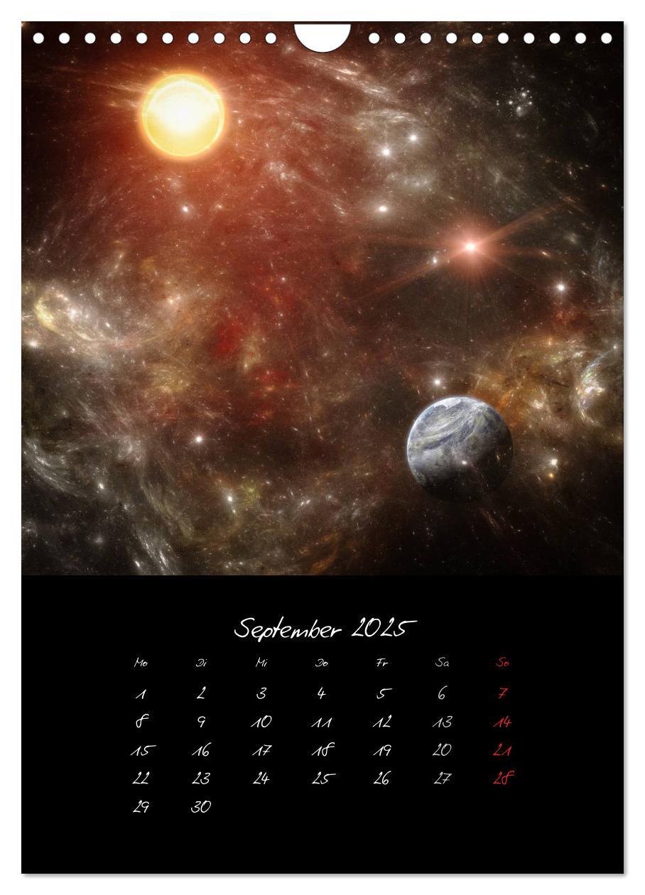 Bild: 9783457033951 | Die große Reise in dem Universum (Wandkalender 2025 DIN A4 hoch),...