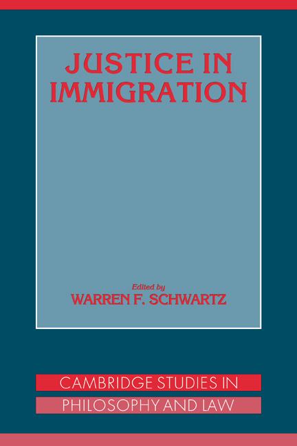 Cover: 9780521042659 | Justice in Immigration | Warren F. Schwartz | Taschenbuch | Englisch