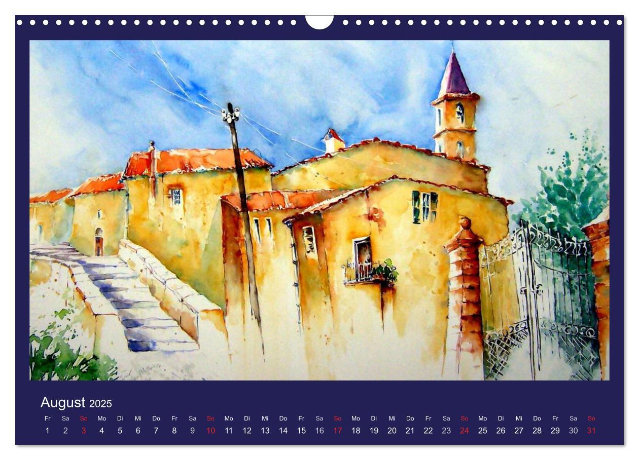 Bild: 9783435818570 | Mallorca Aquarelle (Wandkalender 2025 DIN A3 quer), CALVENDO...