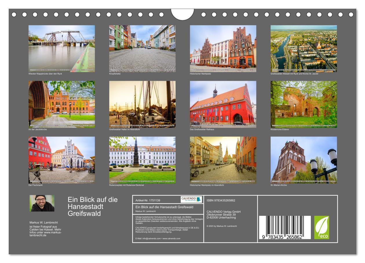 Bild: 9783435265862 | Ein Blick auf die Hansestadt Greifswald (Wandkalender 2025 DIN A4...