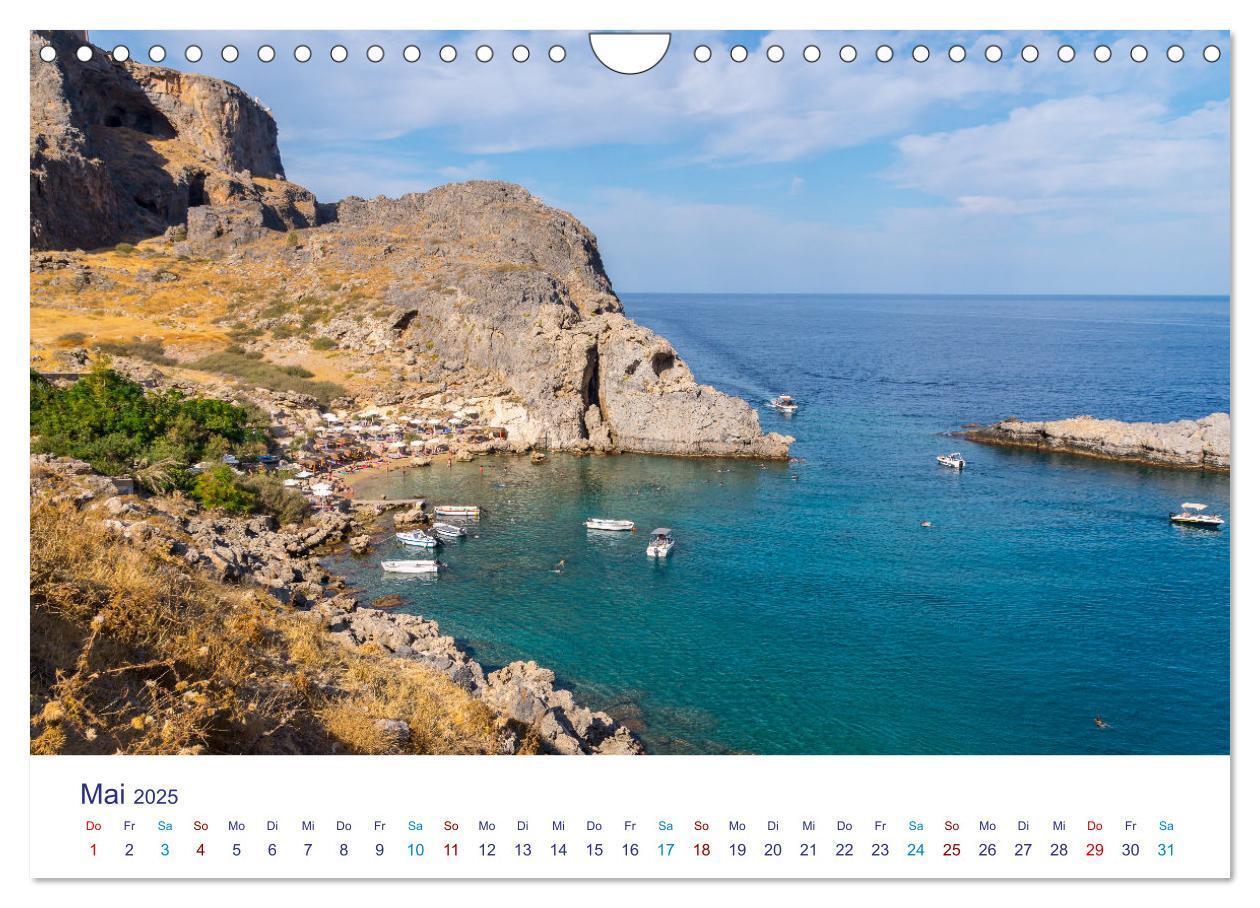 Bild: 9783383998133 | Strände der Insel Rhodos (Wandkalender 2025 DIN A4 quer), CALVENDO...