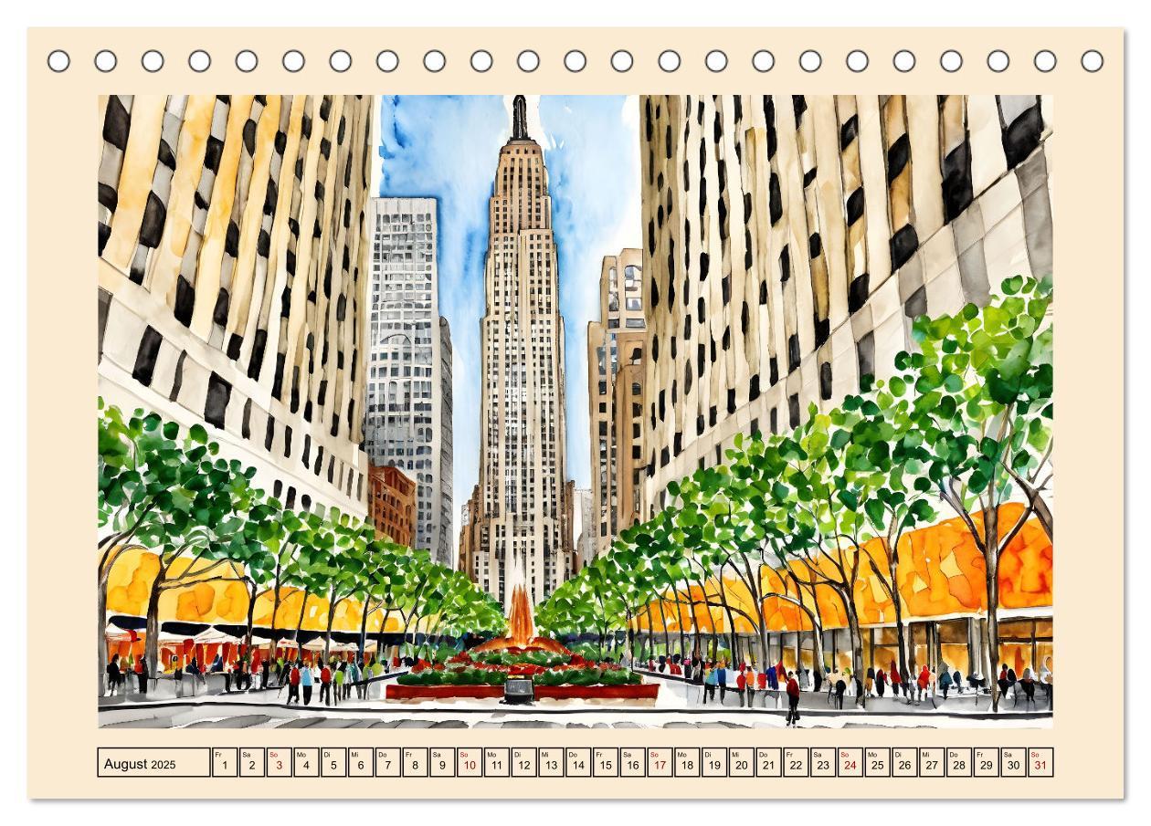 Bild: 9783457218471 | Sightseeing New York (Tischkalender 2025 DIN A5 quer), CALVENDO...