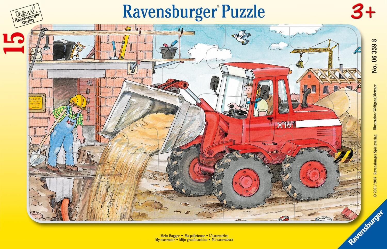 Cover: 4005556063598 | Mein Bagger. Puzzle mit 15 Teilen | Spiel | Deutsch | 2002