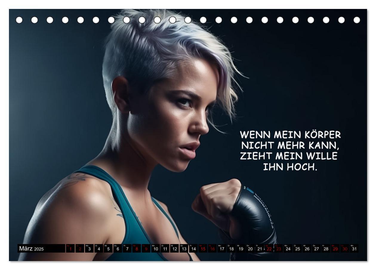 Bild: 9783383909948 | Motivation und Boxen (Tischkalender 2025 DIN A5 quer), CALVENDO...