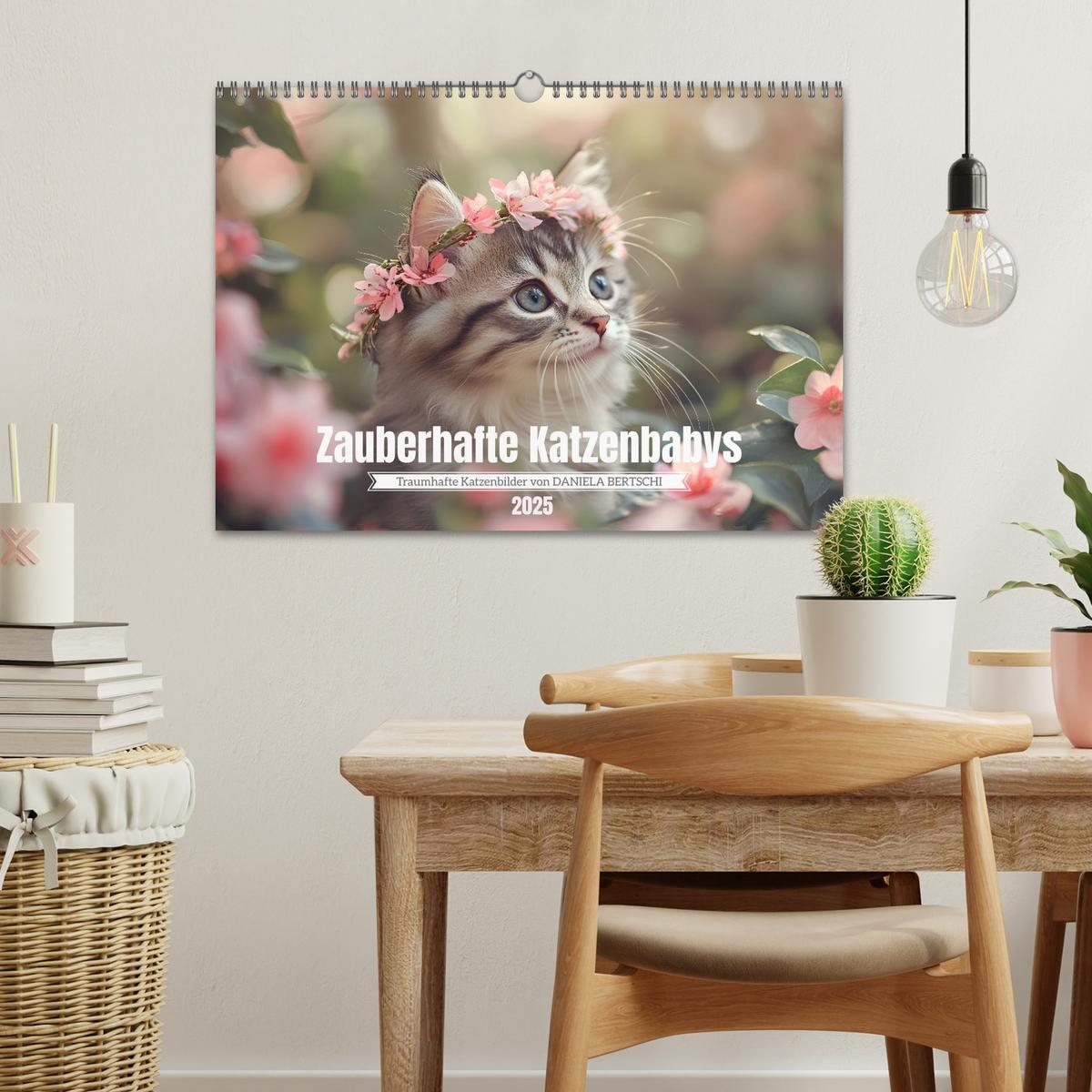 Bild: 9783457207994 | Zauberhafte Katzenbabys (Wandkalender 2025 DIN A3 quer), CALVENDO...