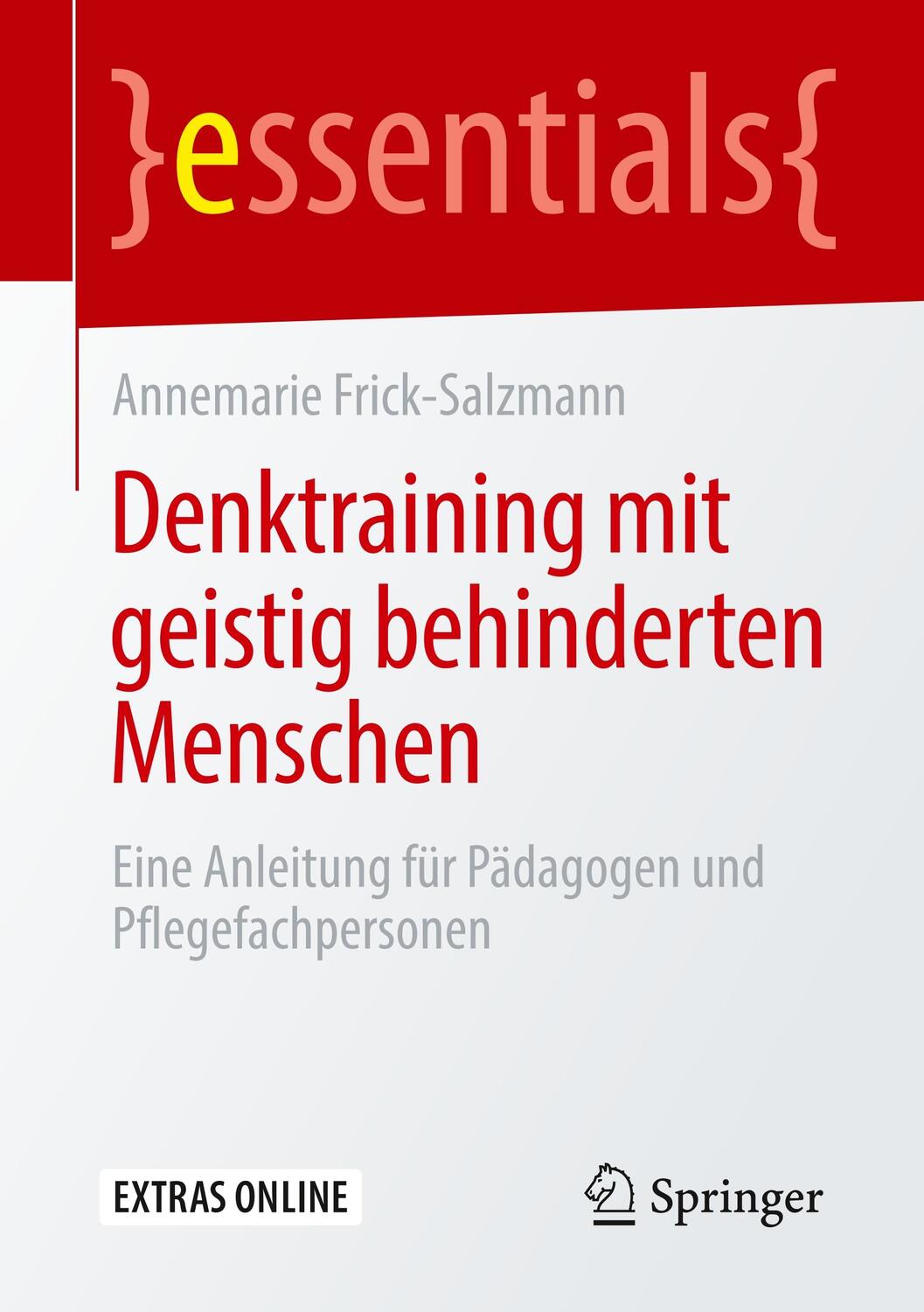 Cover: 9783658280543 | Denktraining mit geistig behinderten Menschen | Frick-Salzmann | Buch