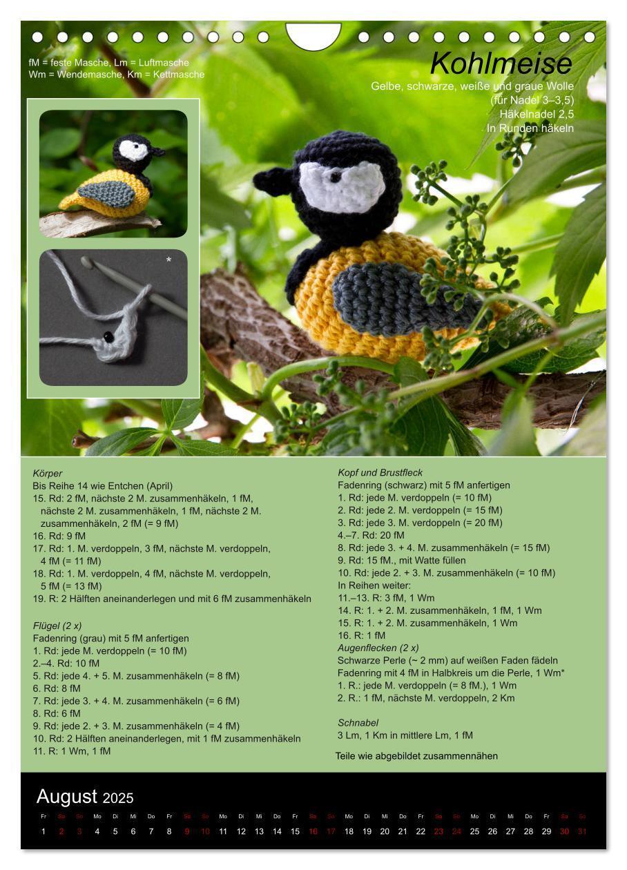 Bild: 9783435999774 | Amigurumi - Häkelideen mit Anleitung (Wandkalender 2025 DIN A4...