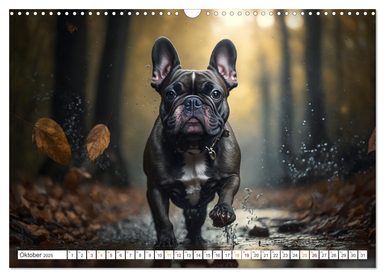 Bild: 9783383908293 | Französische Bulldoggen (Wandkalender 2025 DIN A3 quer), CALVENDO...