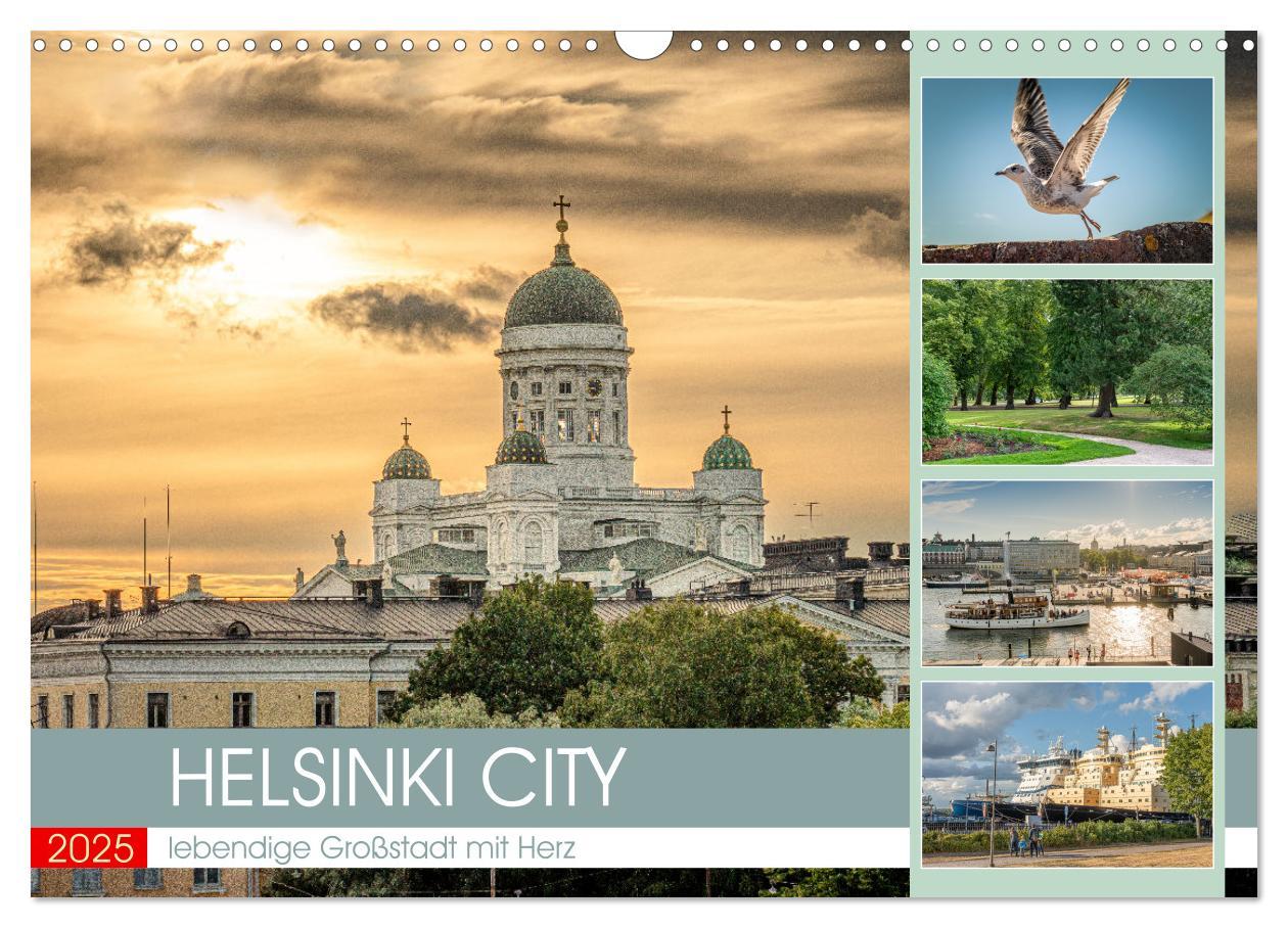 Cover: 9783383945816 | HELSINKI CITY (Wandkalender 2025 DIN A3 quer), CALVENDO Monatskalender