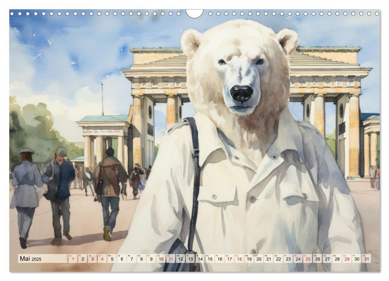 Bild: 9783383781940 | Eisbär Eik auf Europareise (Wandkalender 2025 DIN A3 quer),...