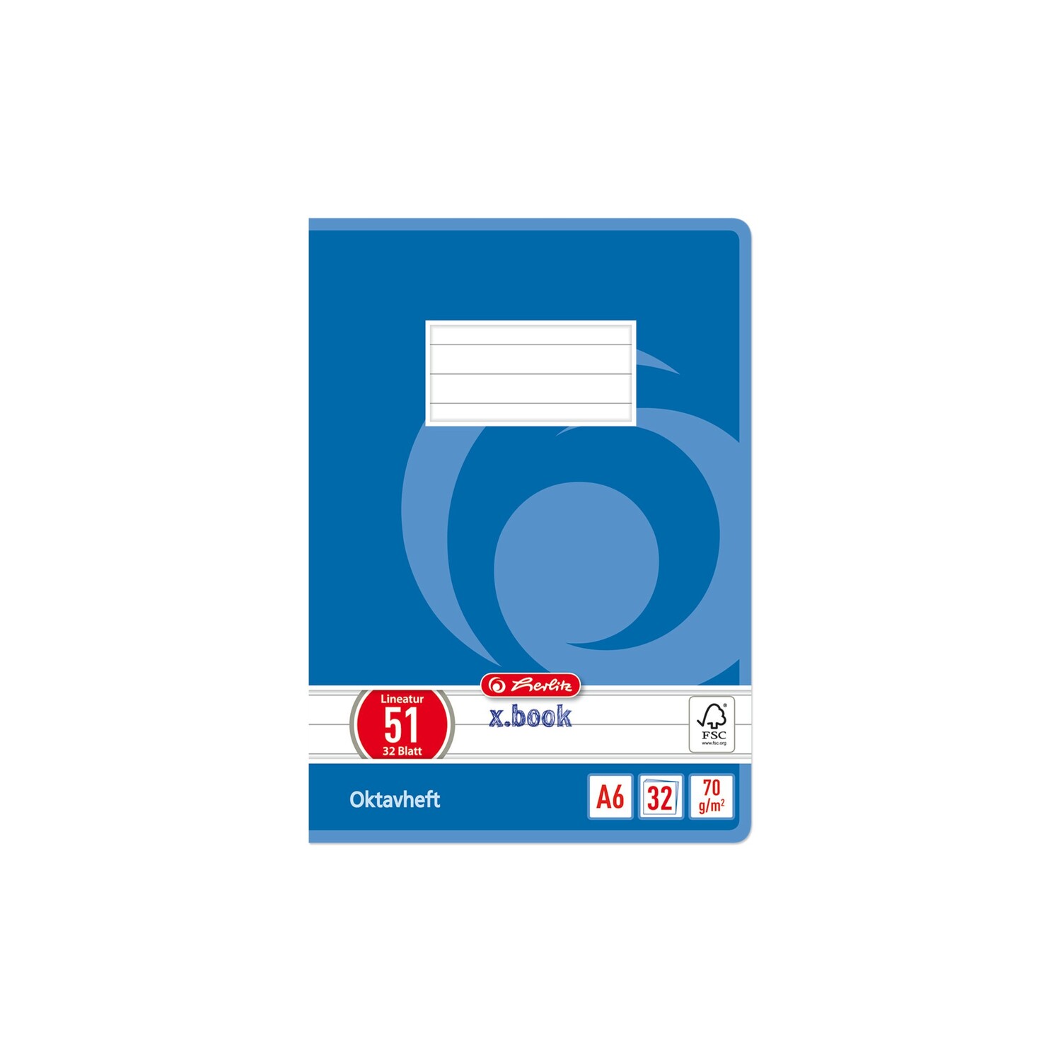 Cover: 4008110413617 | Herlitz Oktavheft A6 liniert 30 Blatt | 413617 | 2020 | herlitz