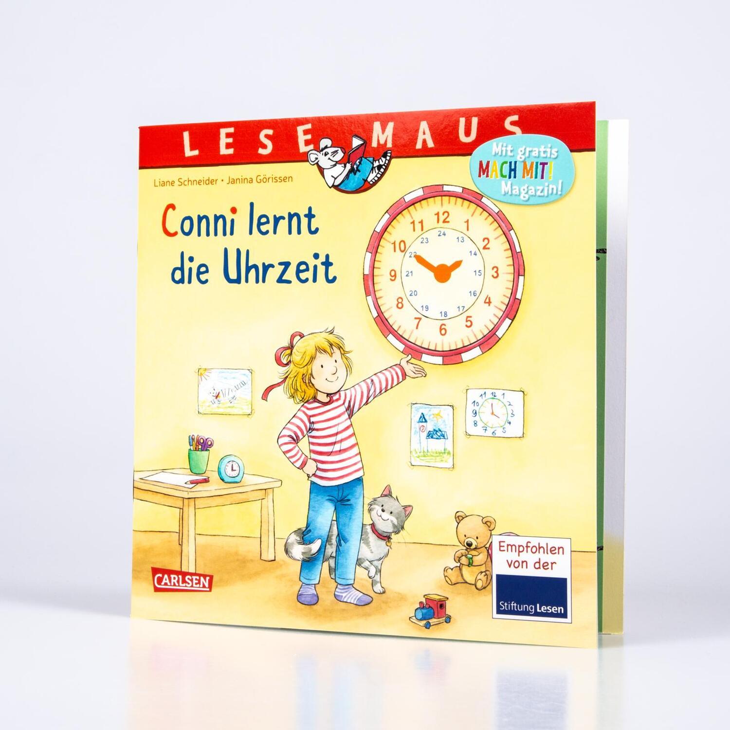 Bild: 9783551080394 | LESEMAUS 190: Conni lernt die Uhrzeit | Liane Schneider | Taschenbuch