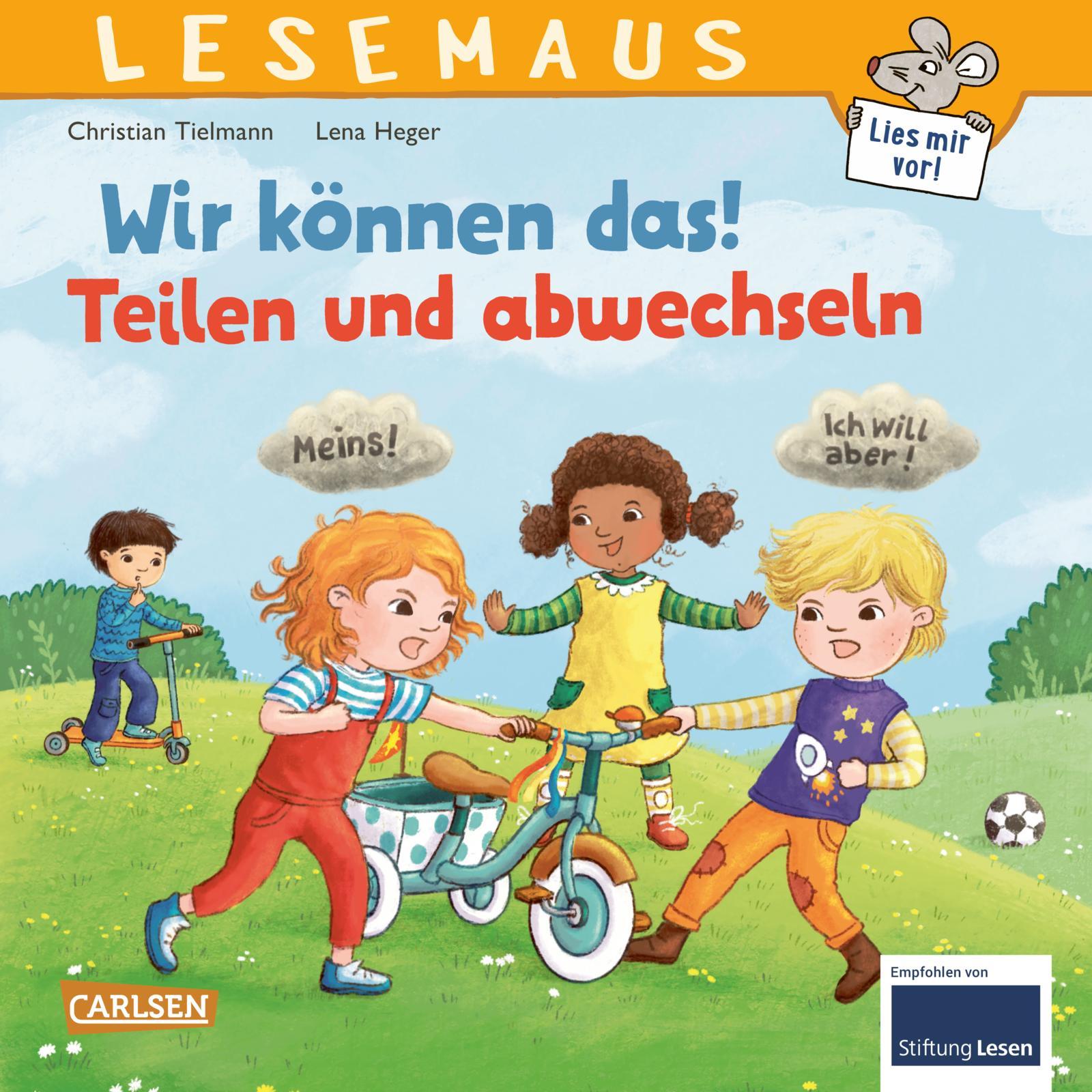 Cover: 9783551080240 | LESEMAUS 124: Wir können das! Teilen und abwechseln | Tielmann | Buch