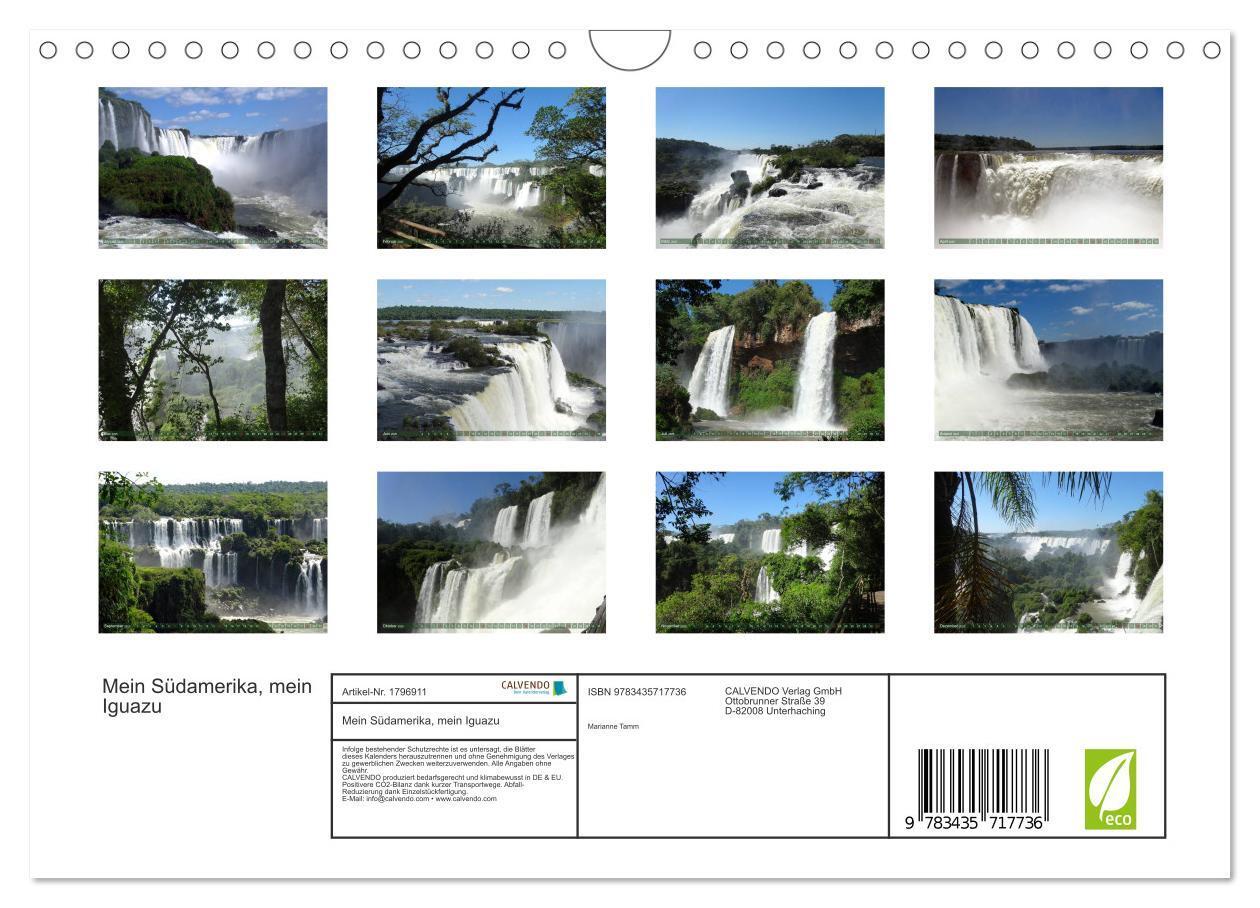 Bild: 9783435717736 | Mein Südamerika, mein Iguazu (Wandkalender 2025 DIN A4 quer),...